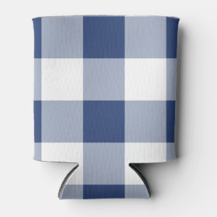 Navy Gingham Pattern Dosenkühler