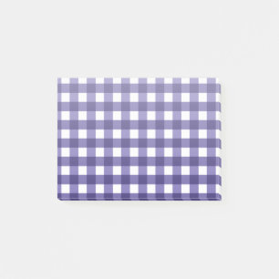 Navy Gingham Post-it Klebezettel
