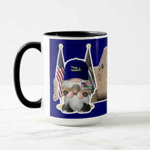 Navy Gnome mit militärischem LKW Tasse