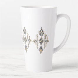Navy & Gold Abstract Symmetry Design COFFEE MUG Milchtasse