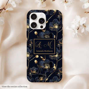 Navy Gold iPhone Hülle Geburtstagsgeschenk für sti