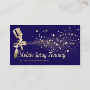 Navy Gold Mobile Body Paint Tan Spray Visitenkarte