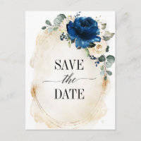 Navy Gold White Champagne Elfenbeinische Rose Save
