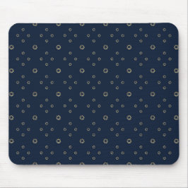 Navy | Golden Zinnia Sun Mousepad