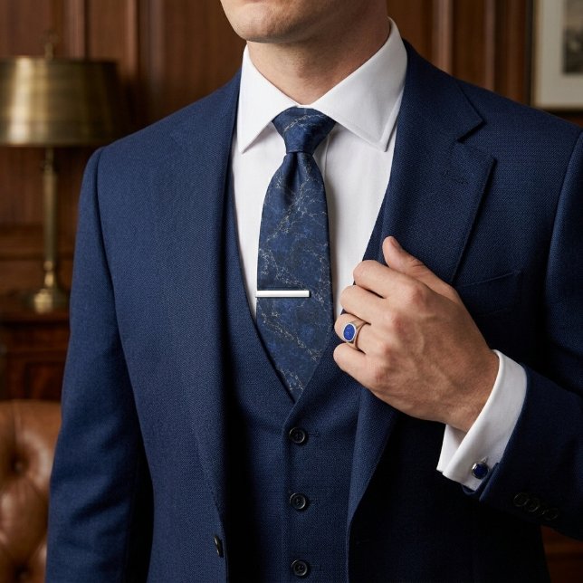 Navy & Graphite Executive Marmor Krawatte (Von Creator hochgeladen)