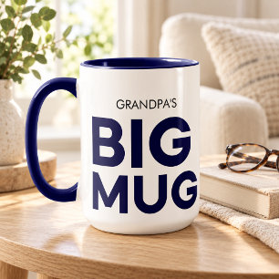 Navy Großer Becher   Riesiger Becher   Großvaters Tasse