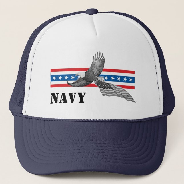 Navy Hat Truckerkappe (Vorderseite)