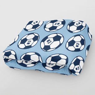 Navy Hellblau Fußball Zahl Muster Fleecedecke