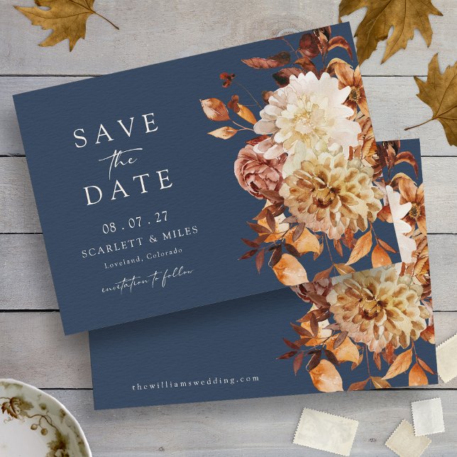 Navy Herbst Save The Date (Navy Fall Save The Date
)