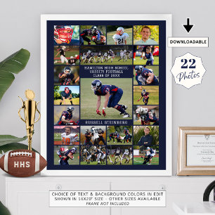 Navy High School Senior Sports 22 Fotos Poster