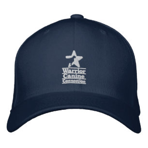 Navy Hut, weißes Logo Bestickte Kappe