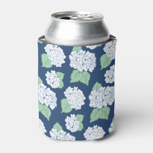 Navy Hydrangea Can Cooler Dosenkühler (Kanne Vorderseite)