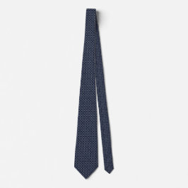 Navy Ice Lattice Micro-Pattern Executive  Krawatte