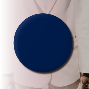 Navy Indigo Solid Color Klassisch und elegant Button