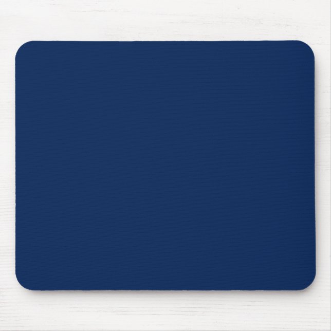 Navy Indigo Solid Color | Klassisch und elegant Mousepad (Vorne)