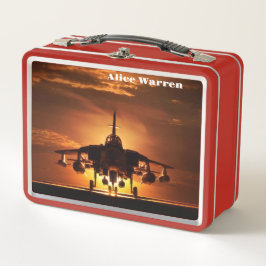 Navy Jet Sunset Metall Brotdose