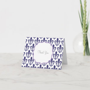 Navy/Lavendel Dankeschön Karte