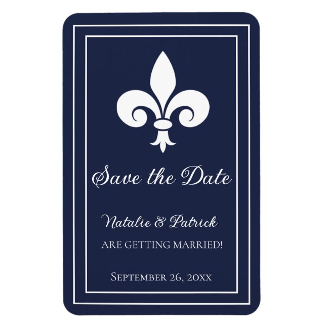 Navy-Lilie speichert das Date-Magnet Magnet (Vertikal)