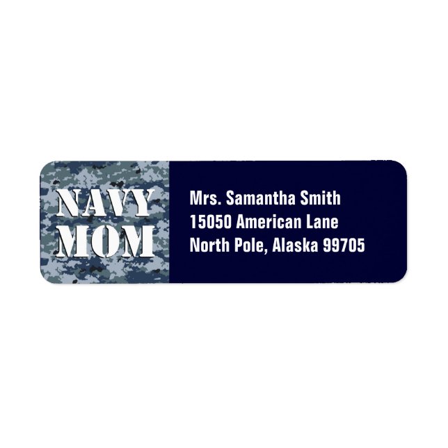 Navy Mama Blue Camouflage (Vorne)