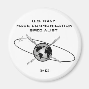 NAVY MASSENKOMMUNIKATION SPEZIALIST ROUND MAGNET
