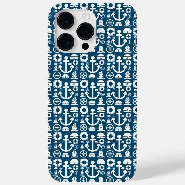 Navy-Matrose Element Meer Muster Case-Mate iPhone  Hülle (Rückseite)