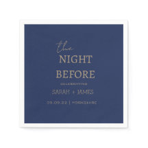 Navy Minimalistisch die Nacht vor Hochzeit Party