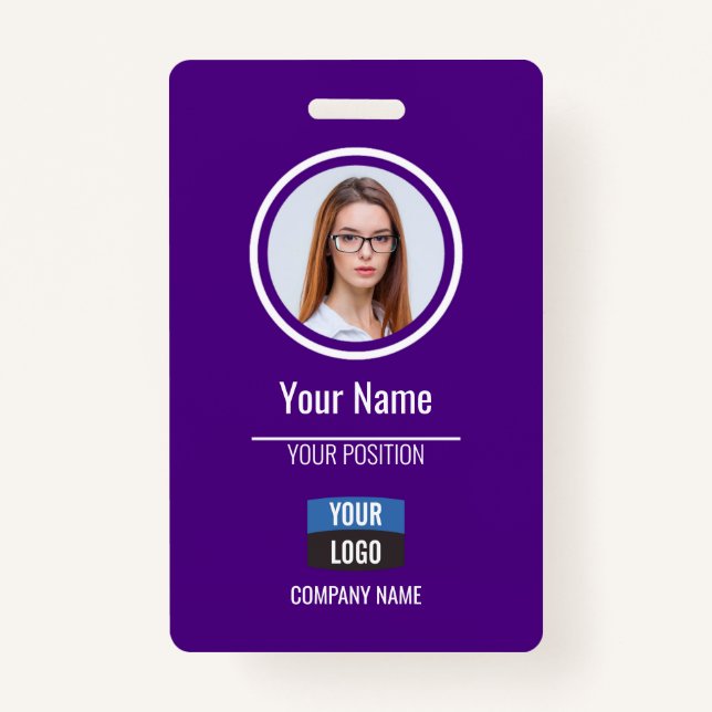 Navy - Mitarbeiter Foto ID Company Security Abzeic Ausweis (Vorderseite)