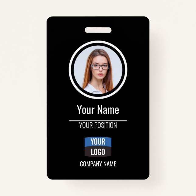 Navy - Mitarbeiter Foto ID Company Security Abzeic Ausweis (Vorderseite)