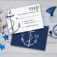 Navy Nautic Sketch Anchor | UAWG |