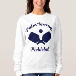Navy Palm Springs Pickleball Sweatshirt