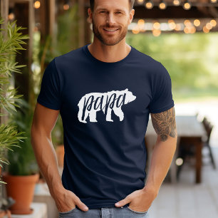 Navy Papa Bär passende Familie T-Shirt