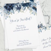 Navy Peony Eukalyptus Greenery