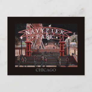 Navy Pier Chicago Collection Randsom Art Postkarte