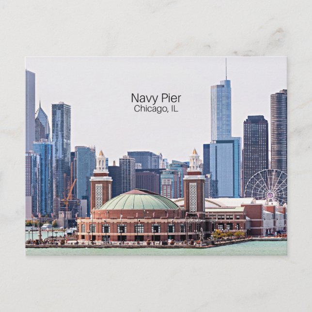 Navy Pier, Chicago, IL Postkarte (Vorderseite)