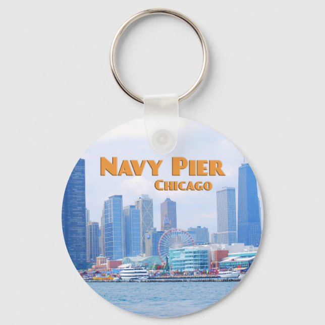 Navy Pier - Chicago Illinois Schlüsselanhänger (Vorderseite)