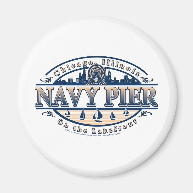 Navy Pier Chicago Magnet (Vorne)