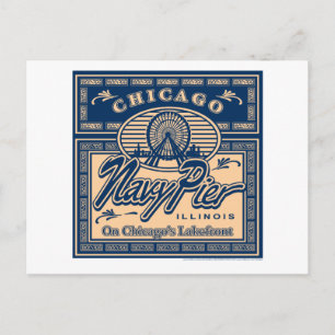 Navy Pier Chicago Postkarte
