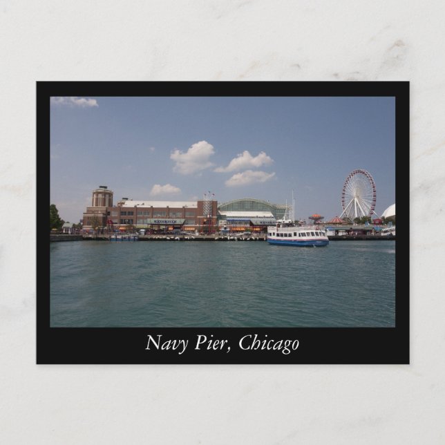 Navy Pier, Chicago Postkarte (Vorderseite)