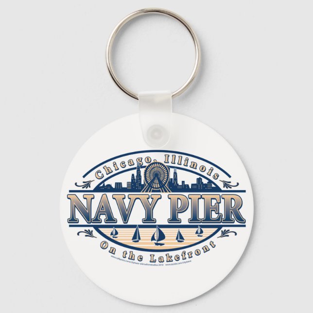 Navy Pier Chicago Schlüsselanhänger (Vorderseite)