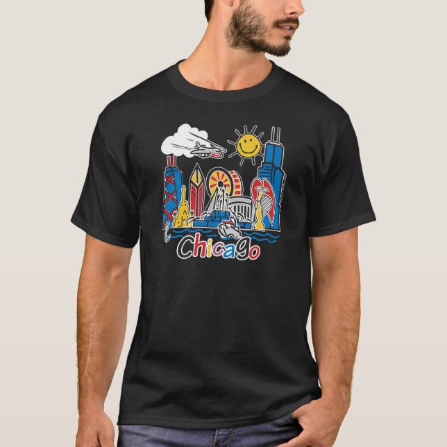Navy Pier Chicago T-Shirt (Vorderseite)
