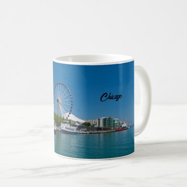 Navy Pier Coffee Tasse (VorderseiteRechts)