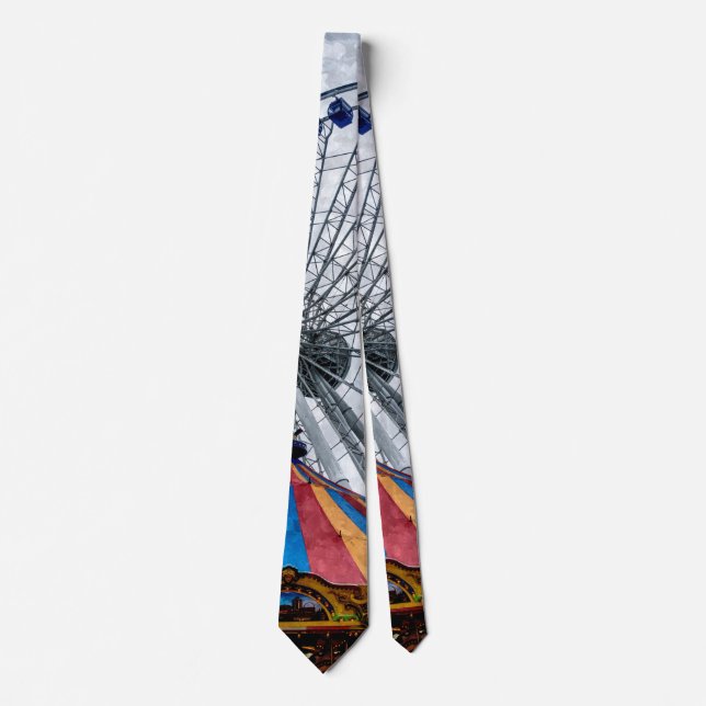Navy Pier Ferris Wheel Neck Tie Krawatte (Vorderseite)
