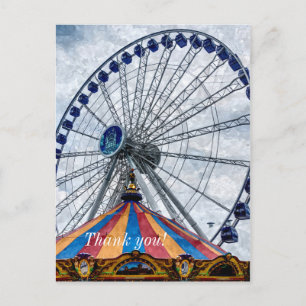 Navy Pier Ferris Wheel Vielen Dank Postkarte