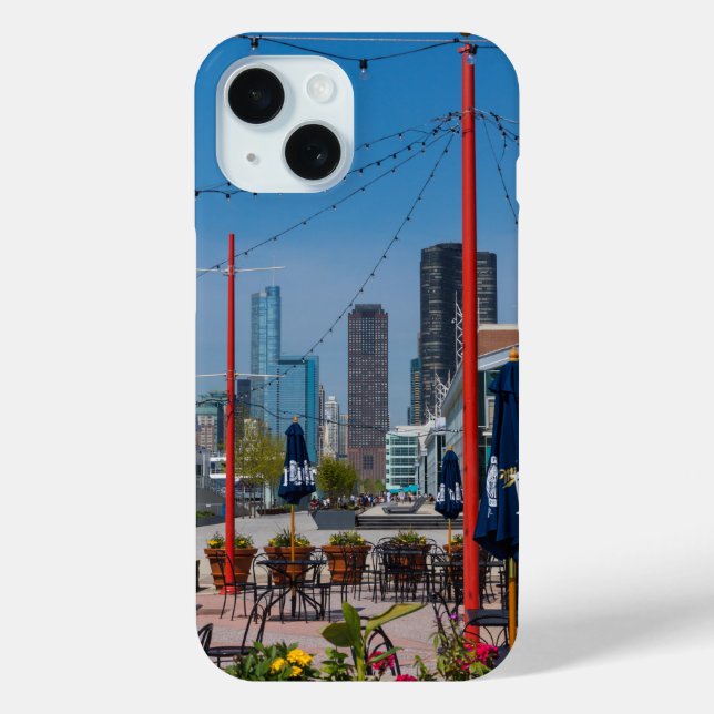 Navy Pier Lines Case-Mate iPhone Hülle (Rückseite)