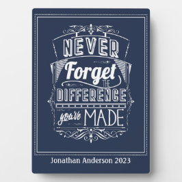 Navy Retirement nie vergessen Fotoplatte