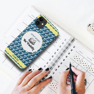 Navy Retro Water Muster Otter Canoe Individuelle N Case-Mate iPhone Hülle