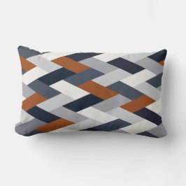 Navy Rust Geometry VIB Lendenkissen