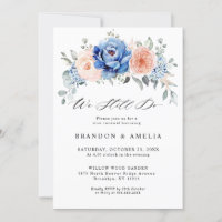 Navy Schiefer Dusty Blush Pink Floral Wir tun noch