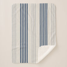 Navy Schiefer Ticking Streifen Leinen Struktur