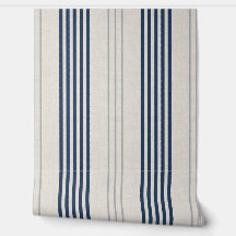 Navy-Schiefer-Ticking-Streifen-Leinenstruktur